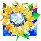 Alfred Gockel Canvas Paintings - Big Sunflower